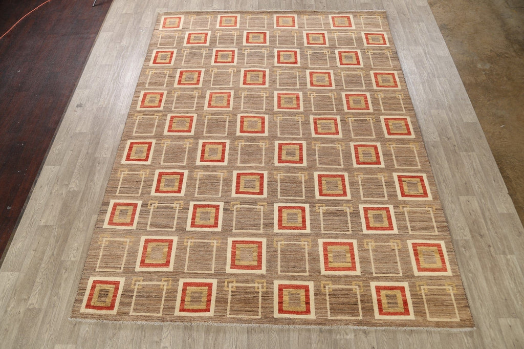 All-Over Gabbeh Kashkoli Oriental Area Rug 9x12