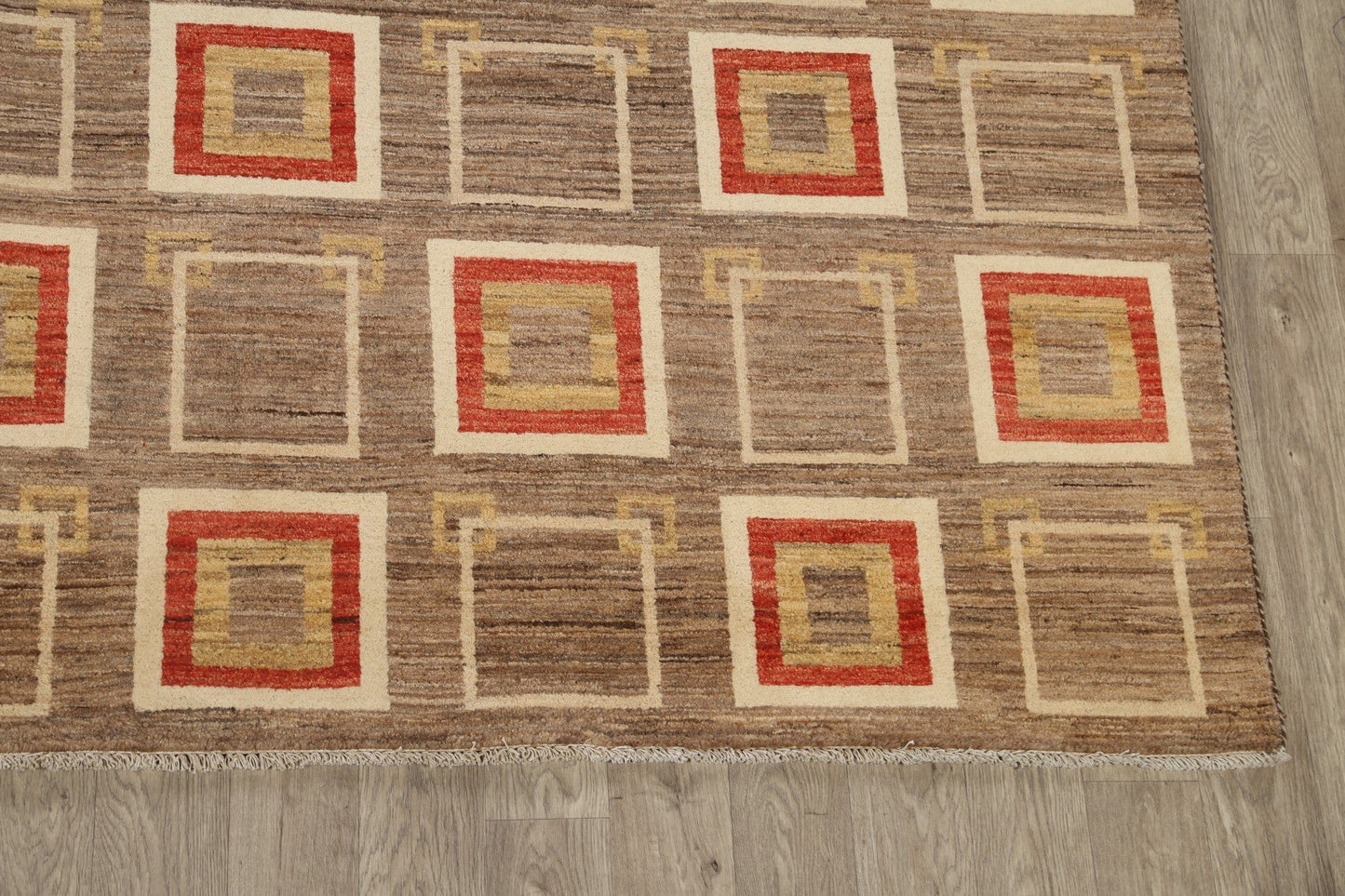 All-Over Gabbeh Kashkoli Oriental Area Rug 9x12