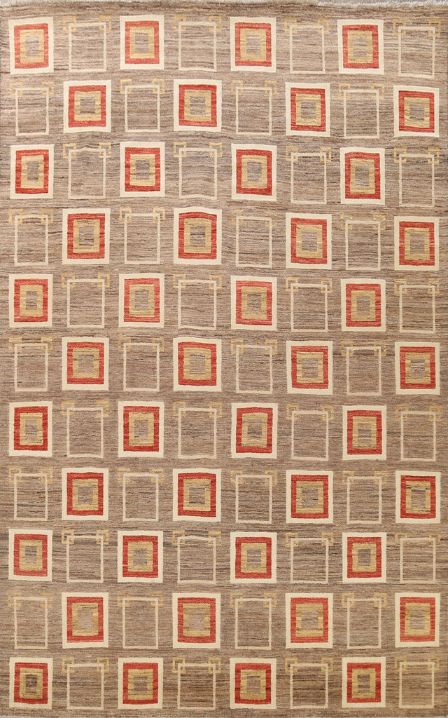 All-Over Gabbeh Kashkoli Oriental Area Rug 9x12