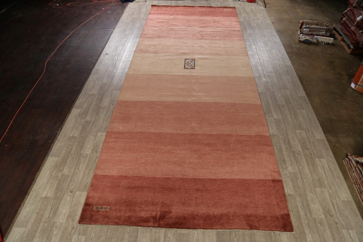 Striped Gabbeh Kashkoli Oriental Runner Rug 8x21