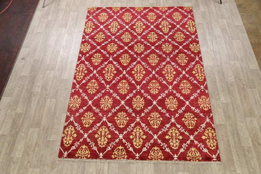 All-Over Gabbeh Kashkoli Oriental Area Rug 7x10