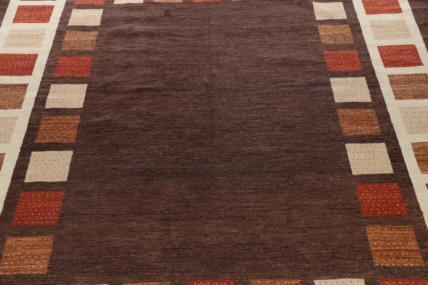 Geometric Gabbeh Oriental Runner Rug 12x18 Large