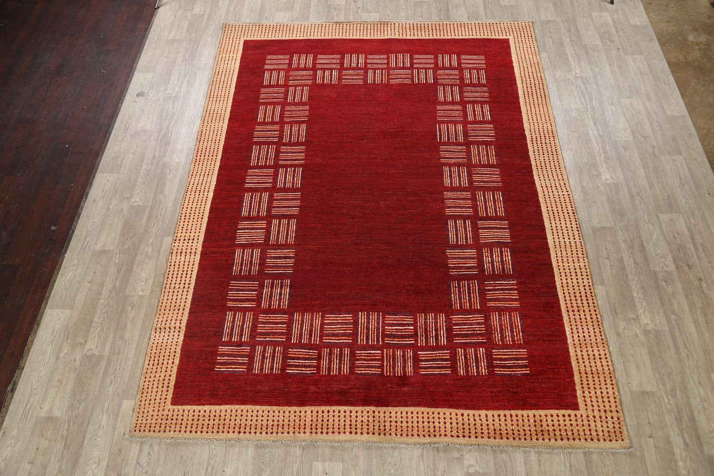 Geometric Gabbeh Kashkoli Oriental Area Rug 8x10