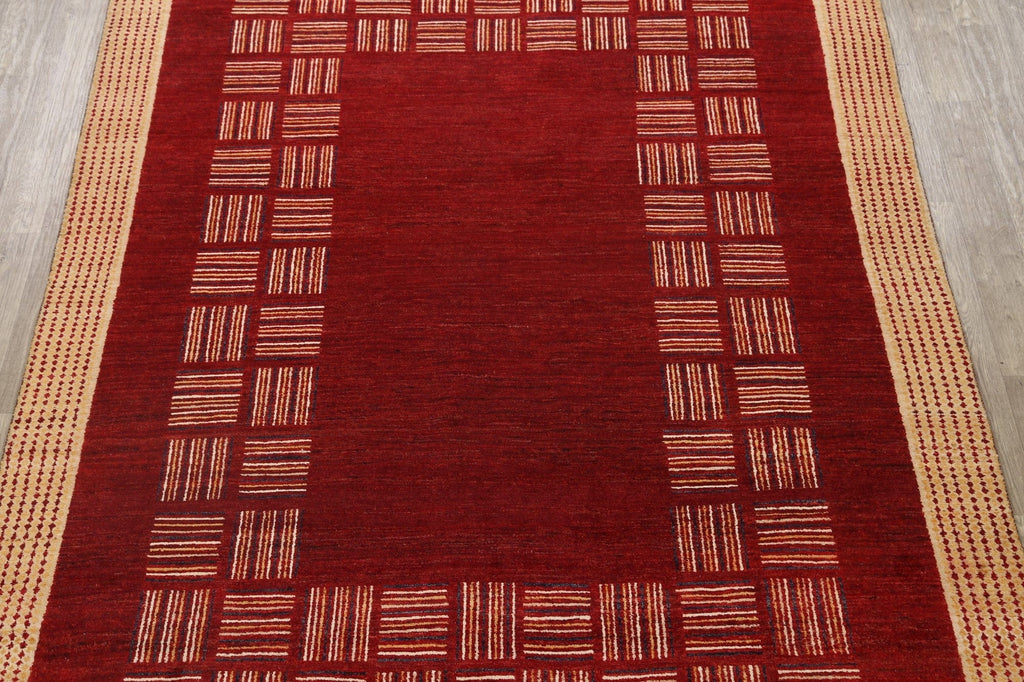 Geometric Gabbeh Kashkoli Oriental Area Rug 8x10