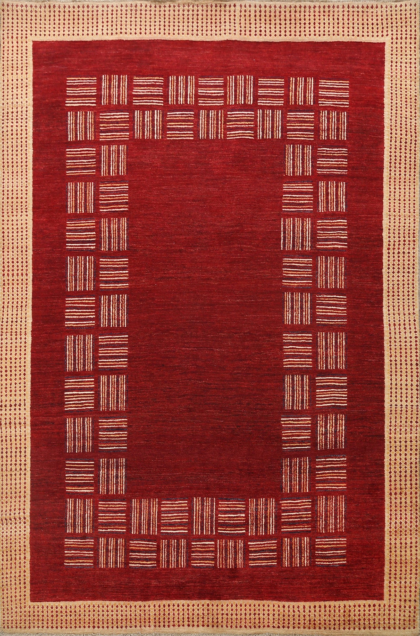 Geometric Gabbeh Kashkoli Oriental Area Rug 8x10