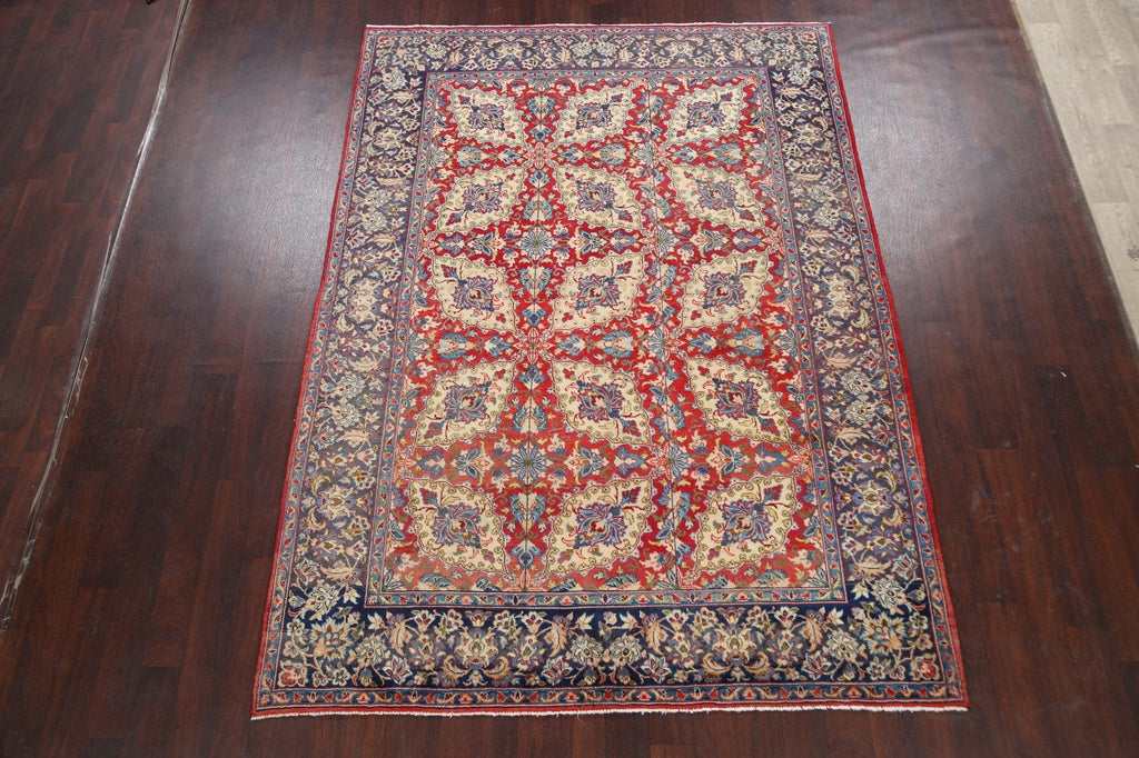 All-Over Floral Isfahan Persian Area Rug 7x9