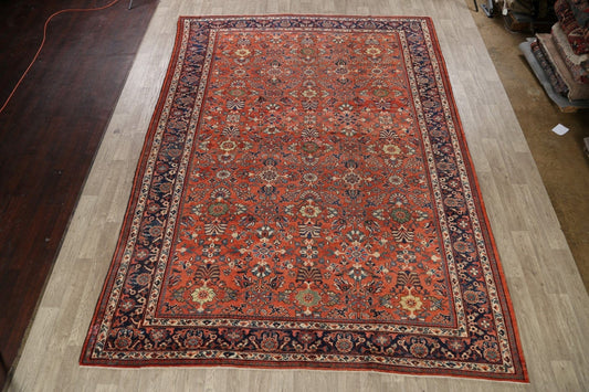 Pre-1900 Antique Vegetable Dye Sultanabad Persian Area Rug 10x14