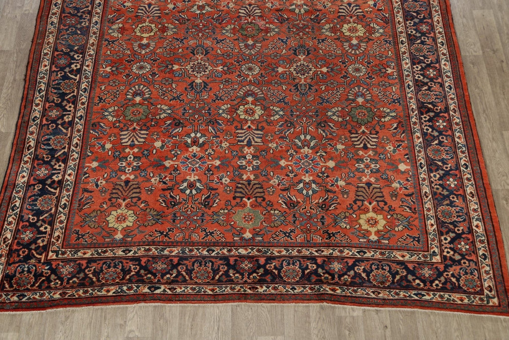 Pre-1900 Antique Vegetable Dye Sultanabad Persian Area Rug 10x14