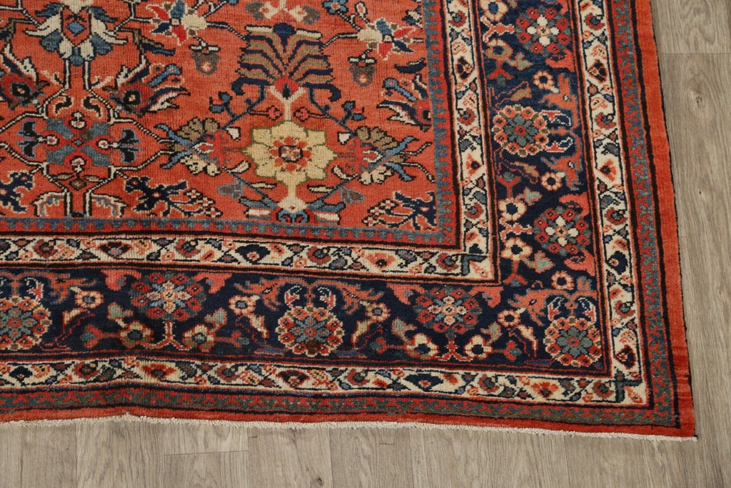 Pre-1900 Antique Vegetable Dye Sultanabad Persian Area Rug 10x14