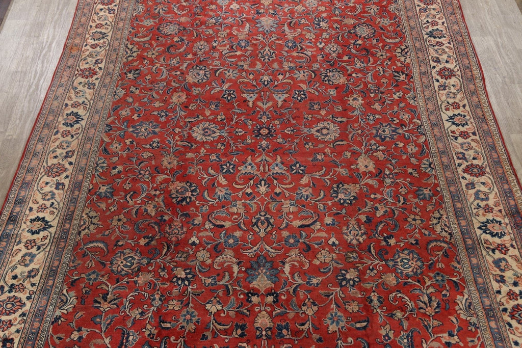 Antique Floral Mahal Persian Area Rug 10x14