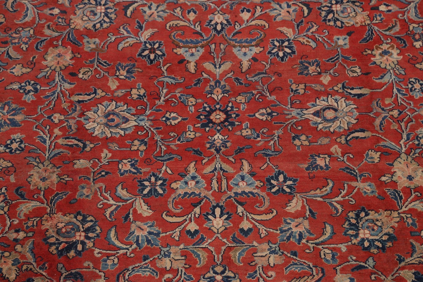 Antique Floral Mahal Persian Area Rug 10x14