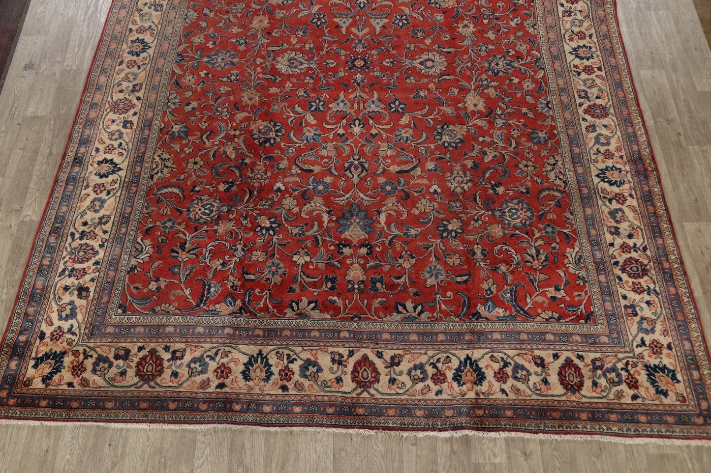 Antique Floral Mahal Persian Area Rug 10x14