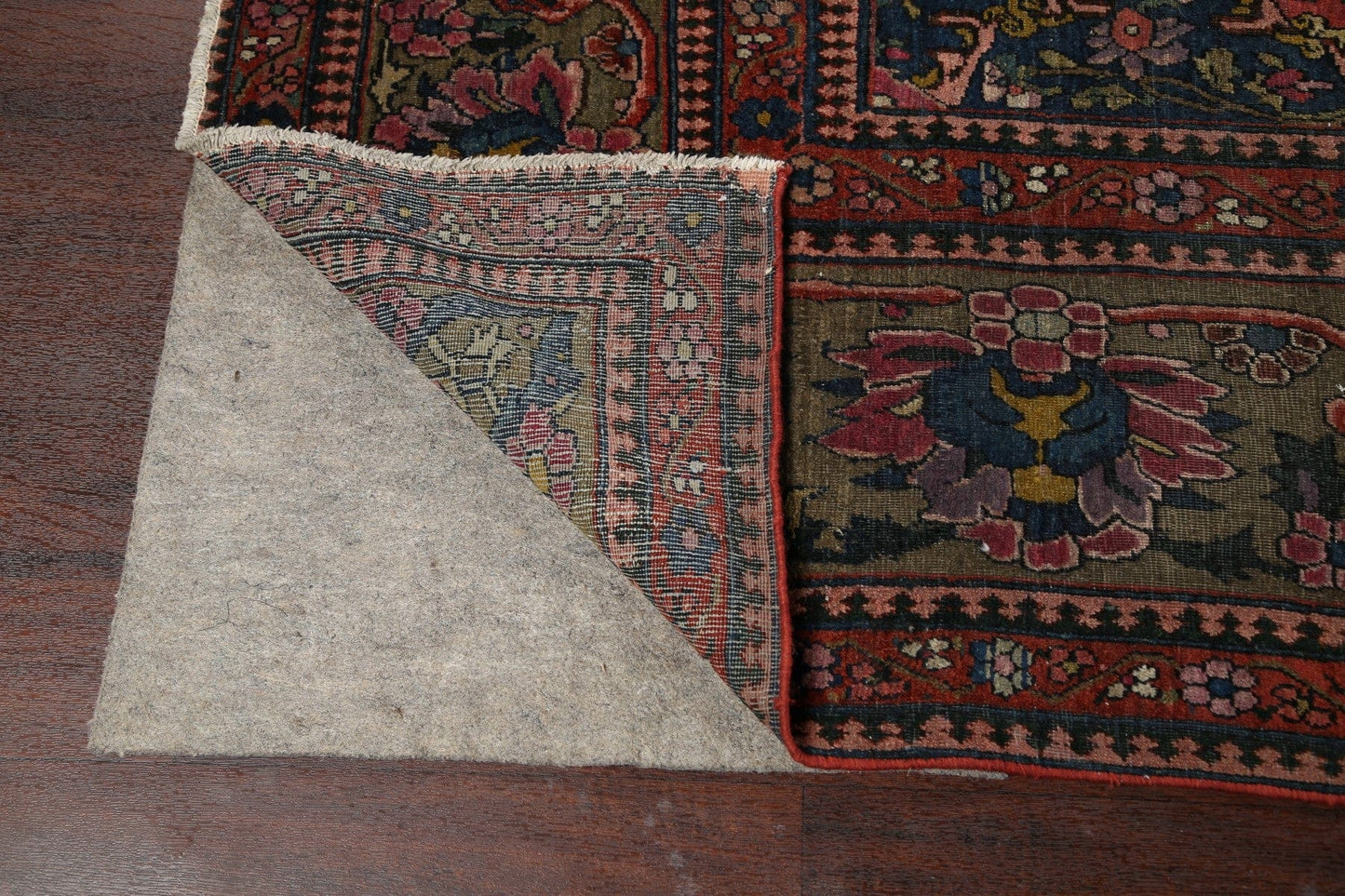 Pre-1900 Antique Vegetable Dye Bakhtiari Persian Area Rug 11x19