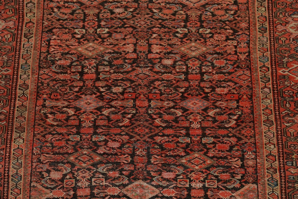 Pre-1900 Antique Vegetable Dye Malayer Persian Area Rug 5x10