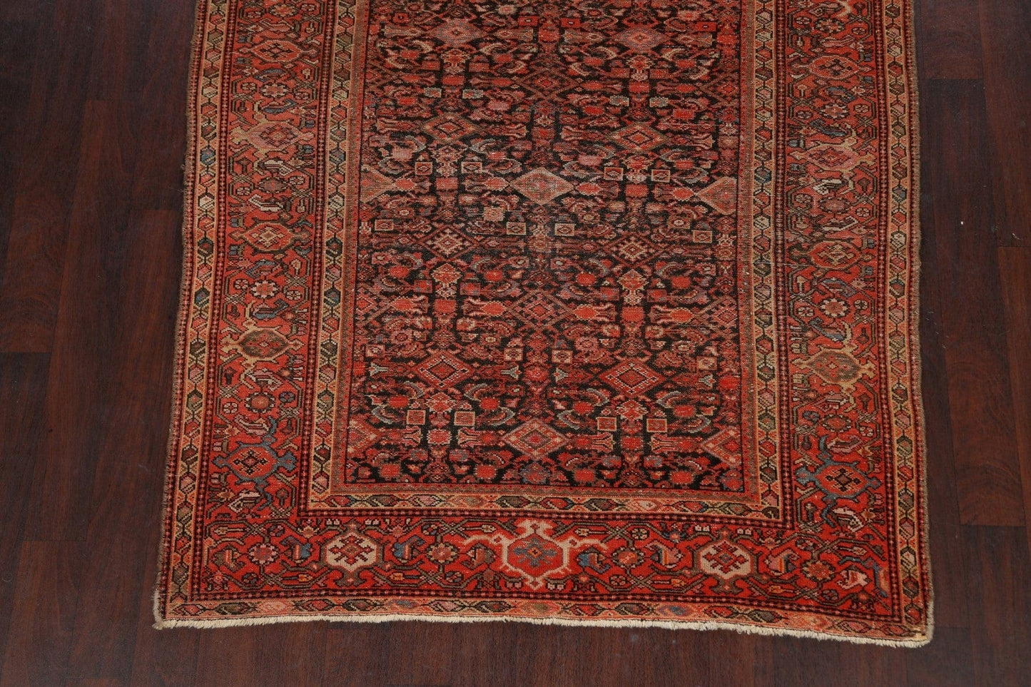 Pre-1900 Antique Vegetable Dye Malayer Persian Area Rug 5x10