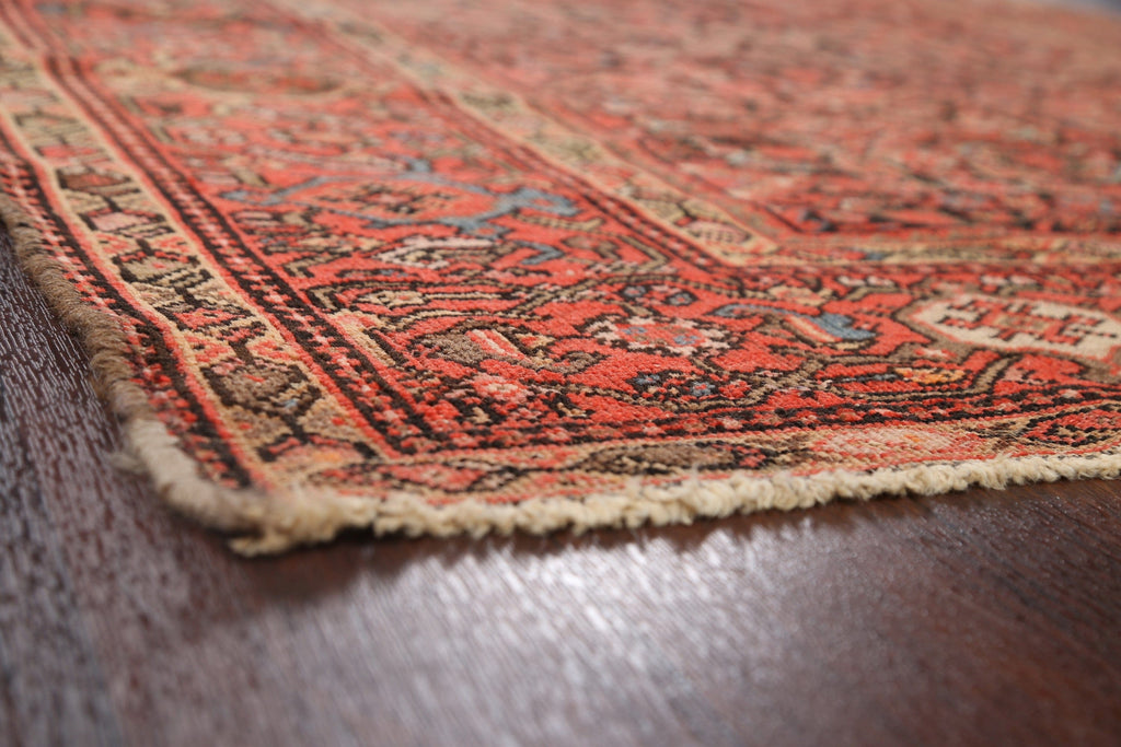 Pre-1900 Antique Vegetable Dye Malayer Persian Area Rug 5x10