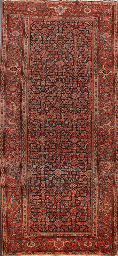 Pre-1900 Antique Vegetable Dye Malayer Persian Area Rug 5x10