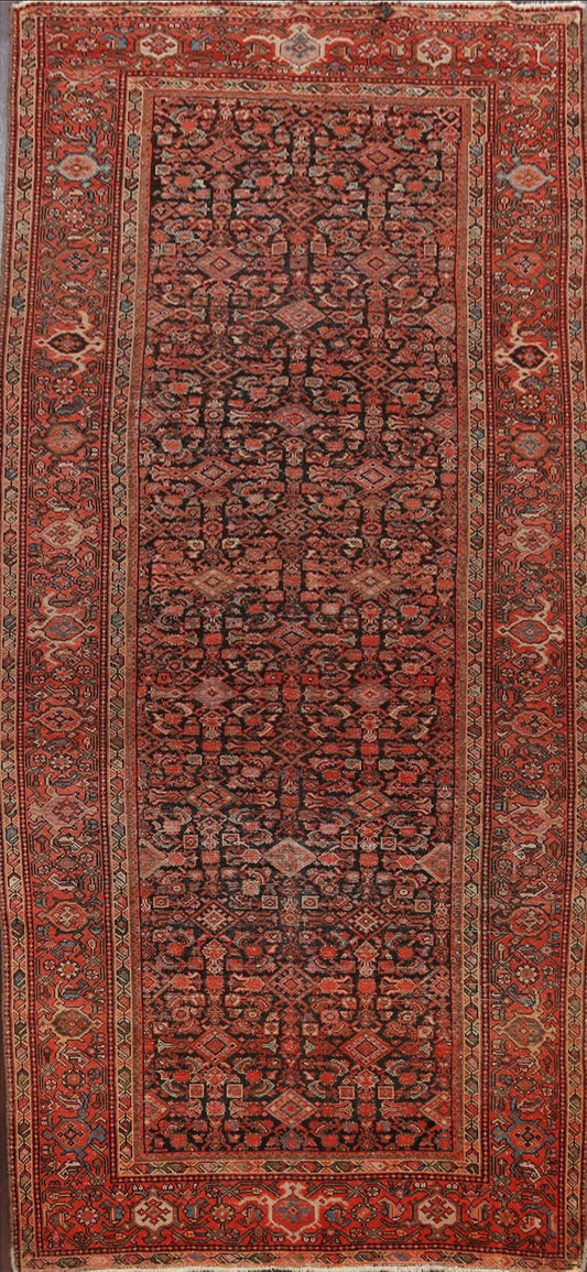 Pre-1900 Antique Vegetable Dye Malayer Persian Area Rug 5x10