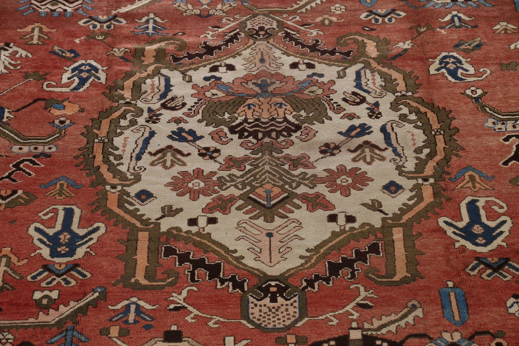 Antique Vegetable Dye Bakhtiari Persian Area Rug 11x16