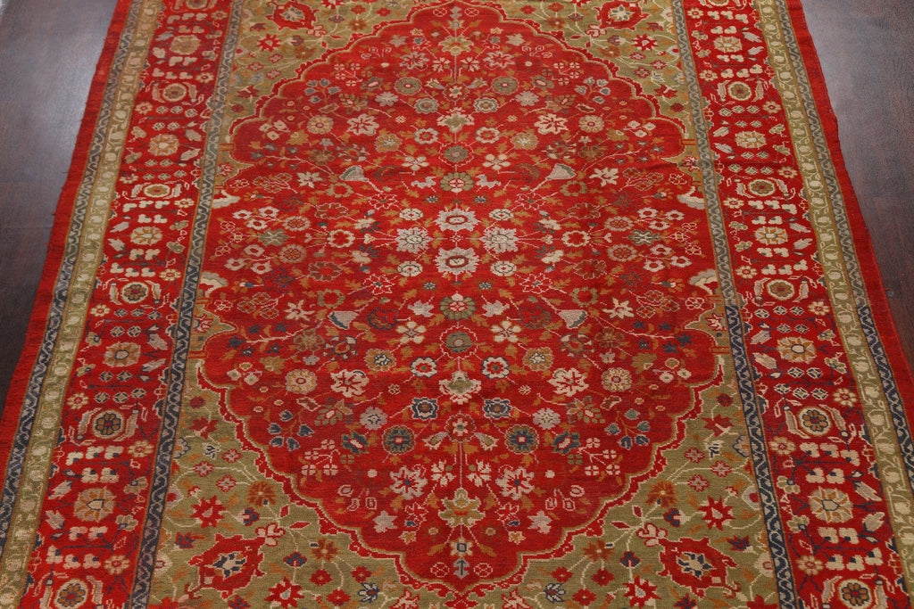 Antique Authentic Oushak Turkish Oriental Area Rug 9x11