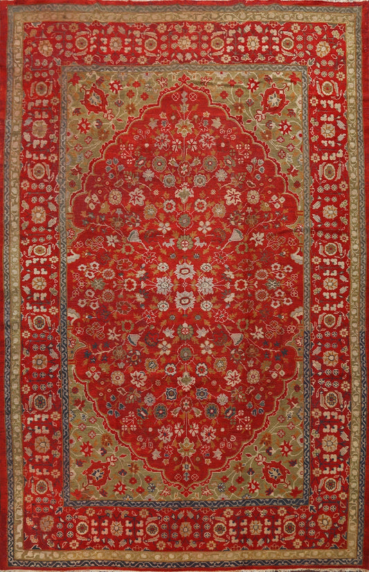 Antique Authentic Oushak Turkish Oriental Area Rug 9x11