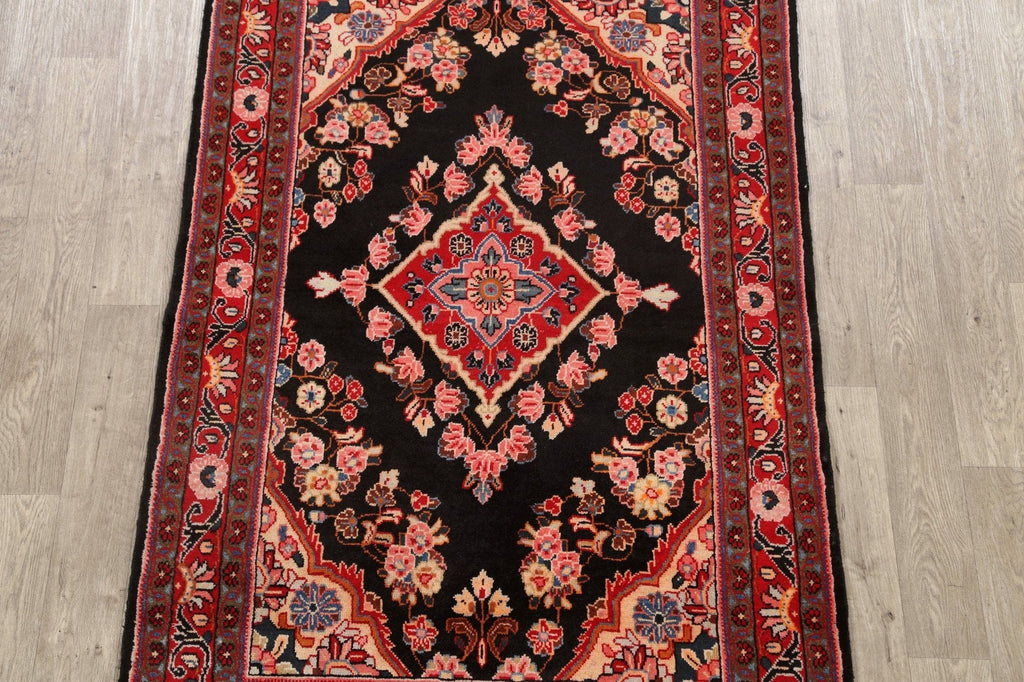 Floral Sarouk Persian Area Rug 4x7