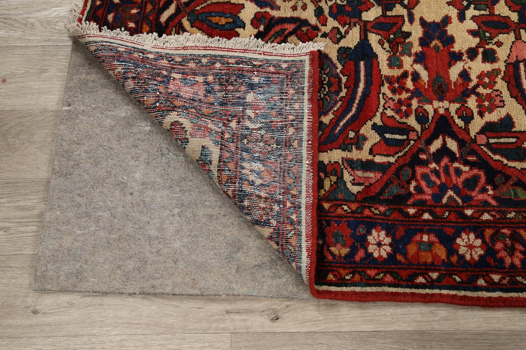 Antique Vegetable Dye Bakhtiari Persian Area Rug 5x6