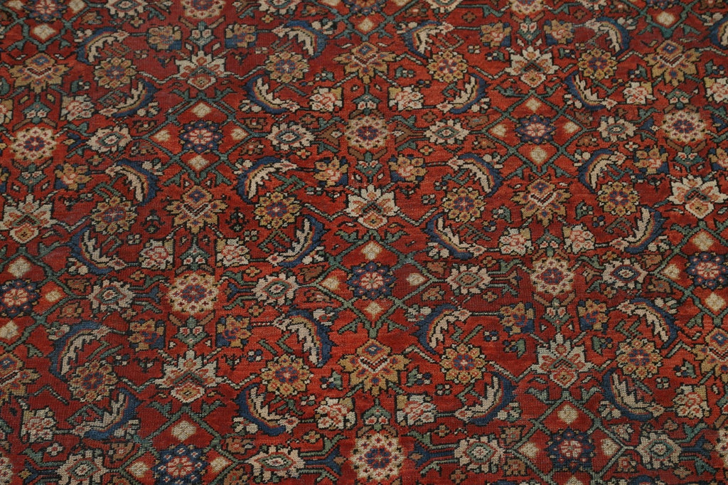 Pre-1900 Vegetable Dye Sultanabad Persian Area Rug 9x11