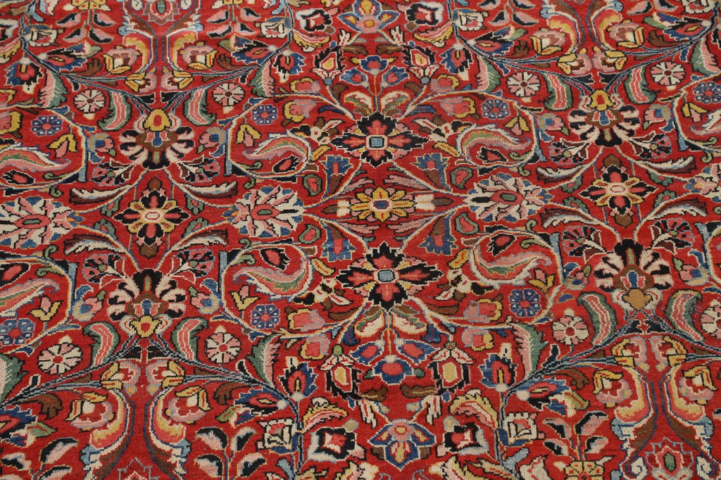 Antique Vegetable Dye Sultanabad Persian Area Rug 10x14