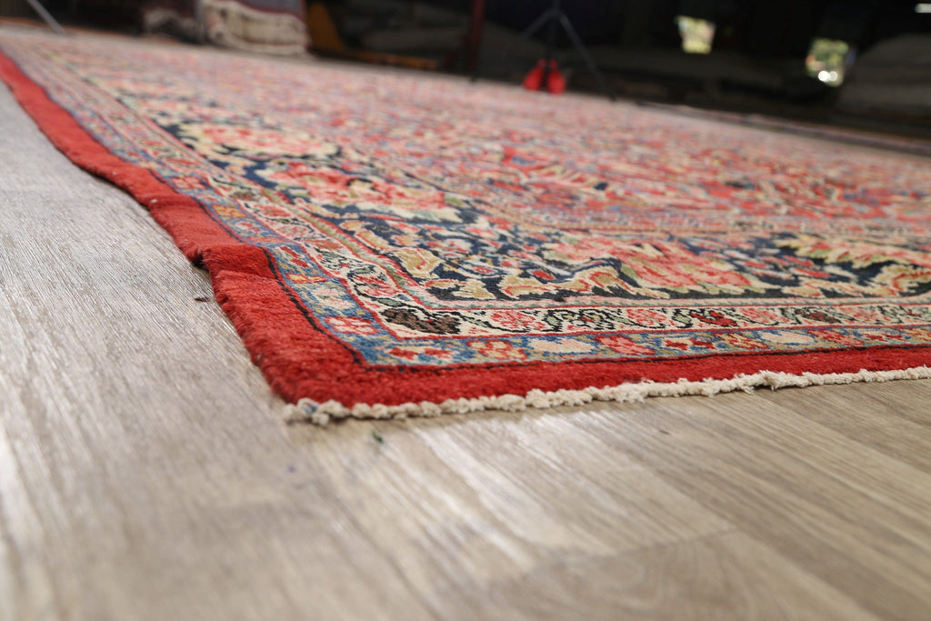 Antique Vegetable Dye Sultanabad Persian Area Rug 10x14