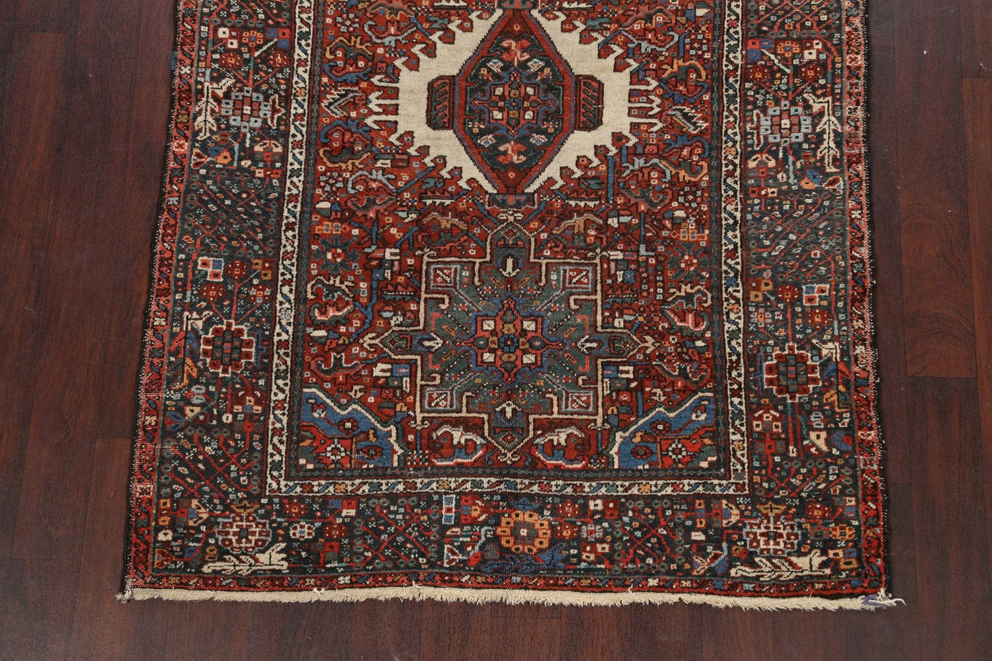 Geometric Gharajeh Persian Area Rug 5x6