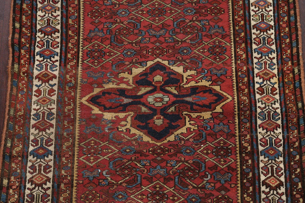 Pre-1900 Antique Vegetable Dye Malayer Persian Area Rug 4x7