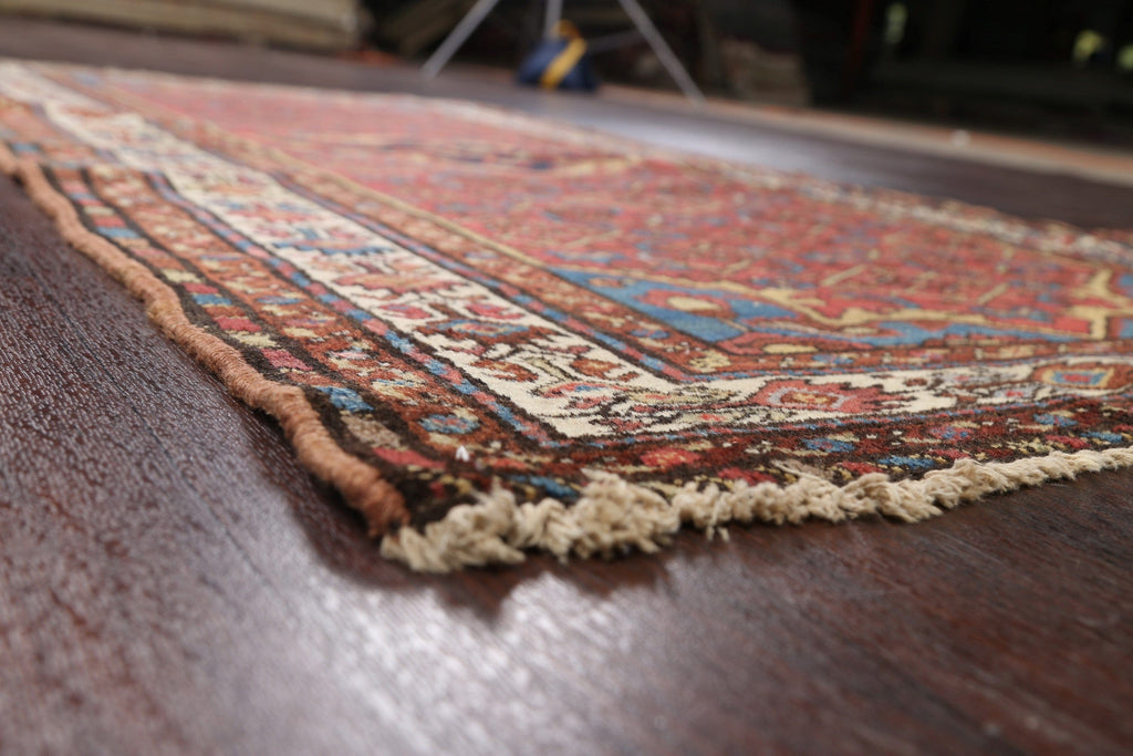 Pre-1900 Antique Vegetable Dye Malayer Persian Area Rug 4x7