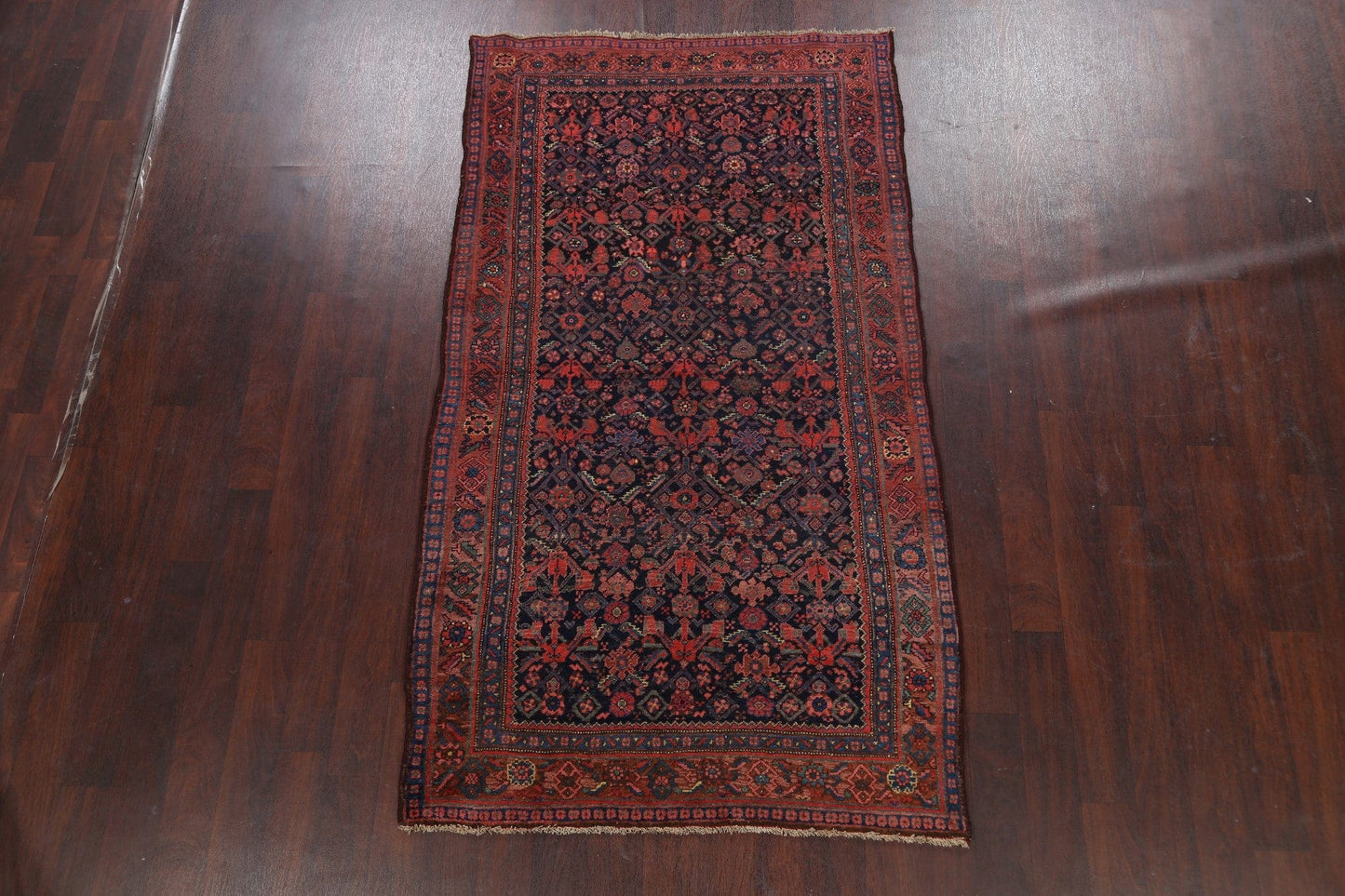 Antique Geometric Bidjar Persian Area Rug 4x8