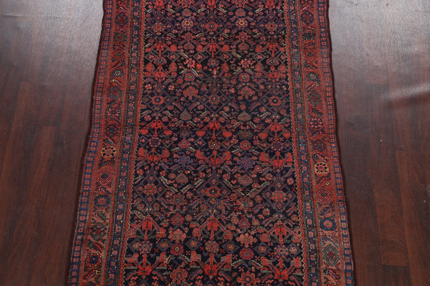 Antique Geometric Bidjar Persian Area Rug 4x8