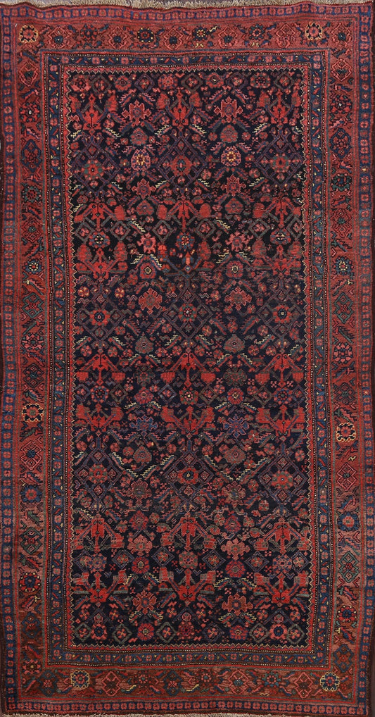 Antique Geometric Bidjar Persian Area Rug 4x8