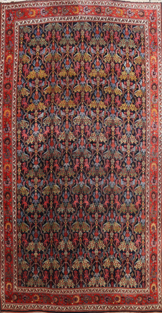 Large Vegetable Dye Antique Bidjar Persian Area Rug 13x21