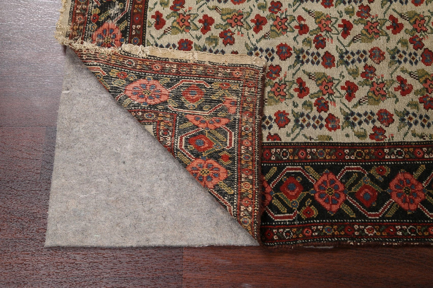 Pre-1900 Antique Vegetable Dye Malayer Persian Runner Rug 3x16