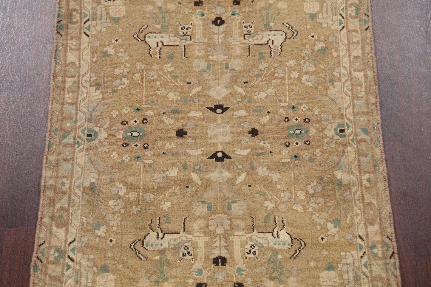 Animal Pictorial Malayer Persian Runner Rug 3x12