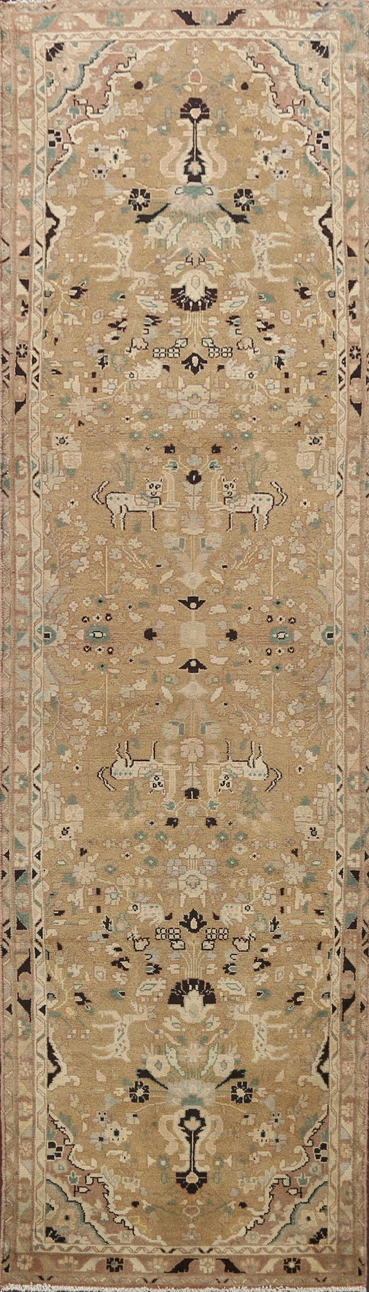 Animal Pictorial Malayer Persian Runner Rug 3x12