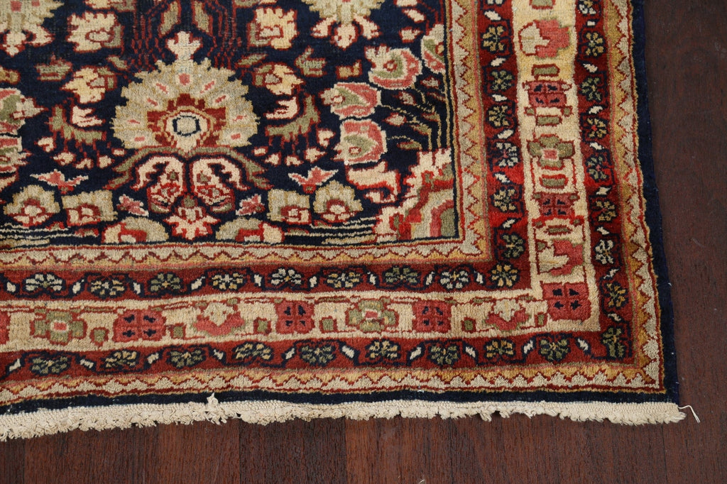 Antique Vegetable Dye Mahal Sarouk Persian Area Rug 4x7