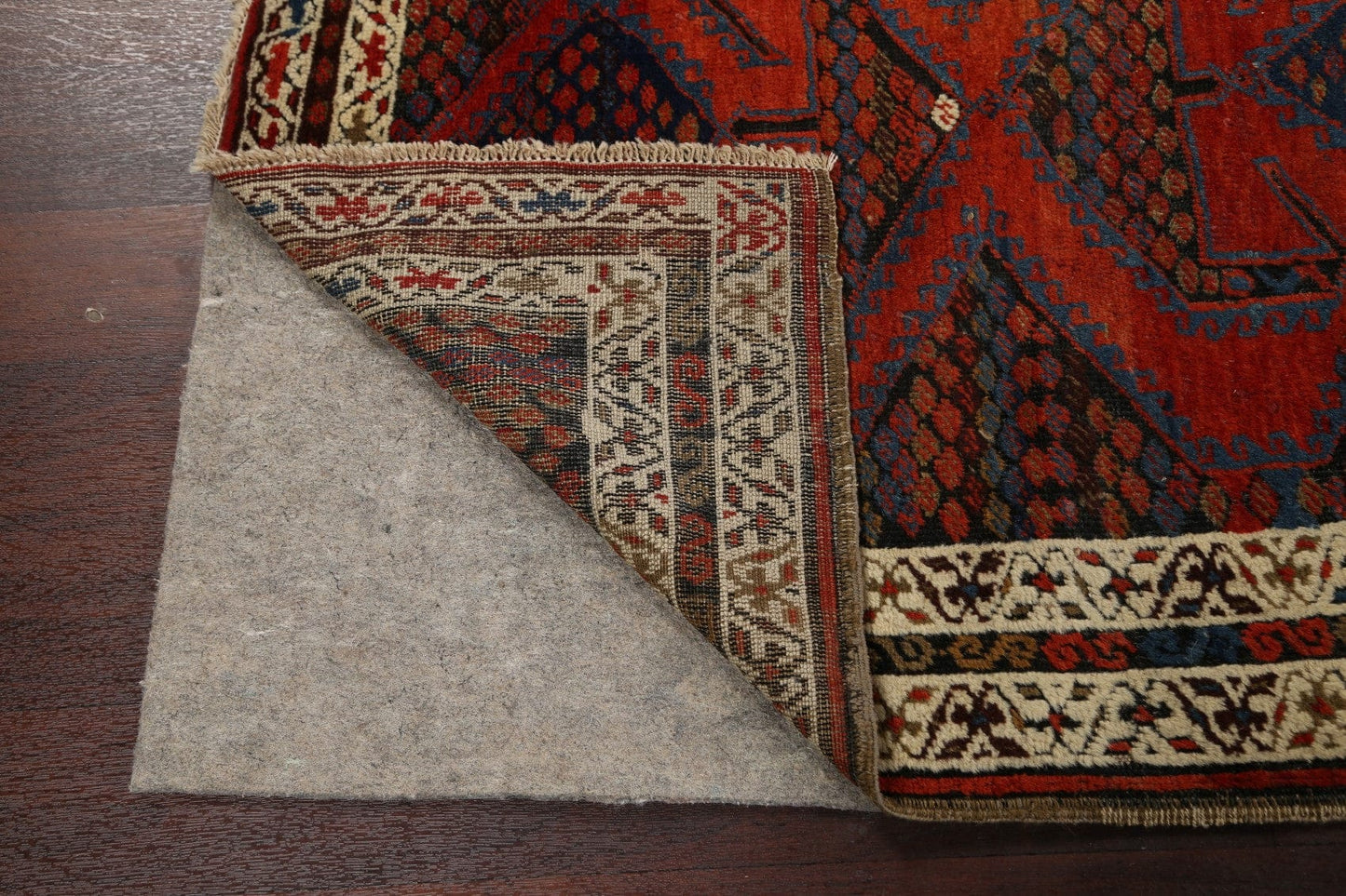 Geometric Heriz Bakhshayesh Persian Runner Rug 4x13