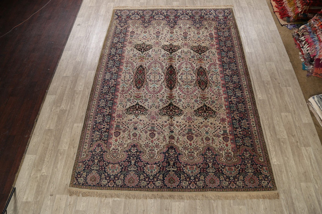 Floral Kerman Oriental Area Rug 8x12