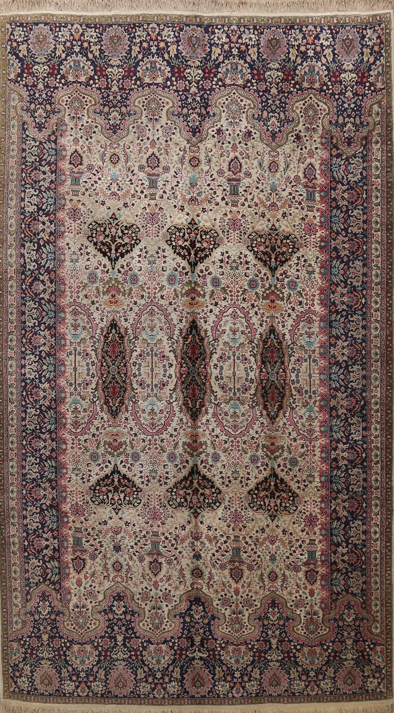 Floral Kerman Oriental Area Rug 8x12