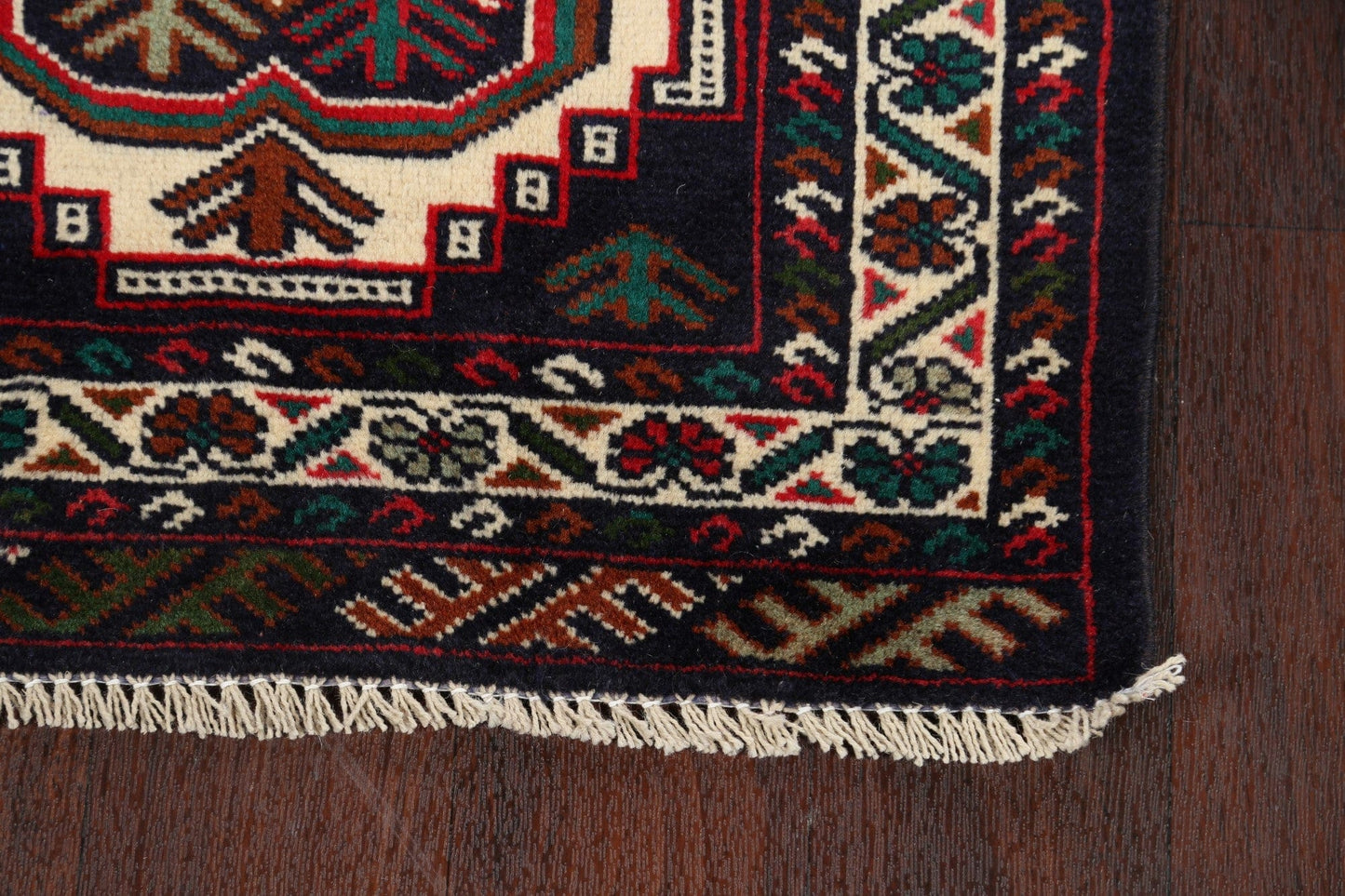 Set of 2 Geometric Balouch Oriental Area Rugs 2x3