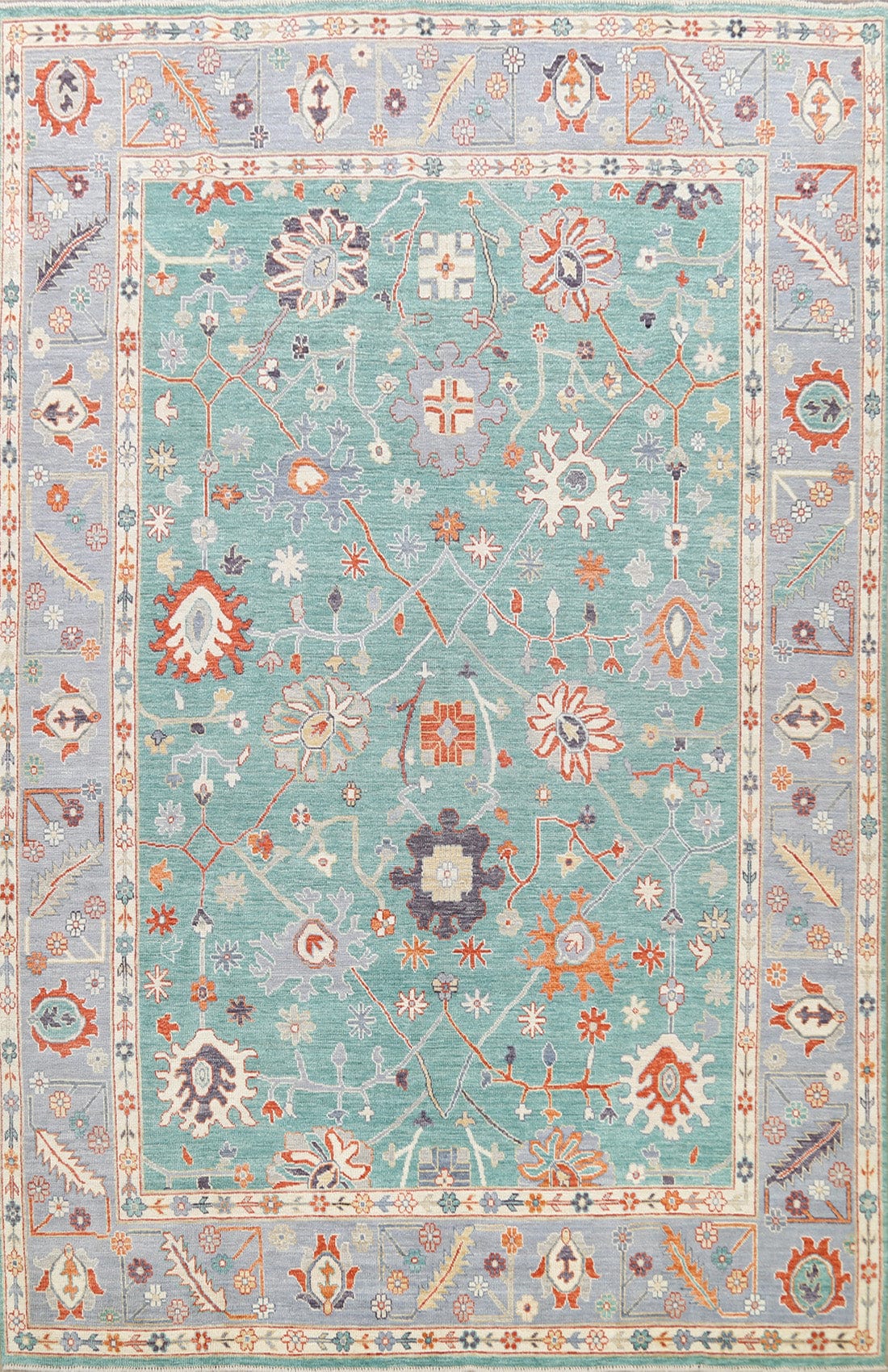 All-Over Oushak Oriental Area Rug 9x12