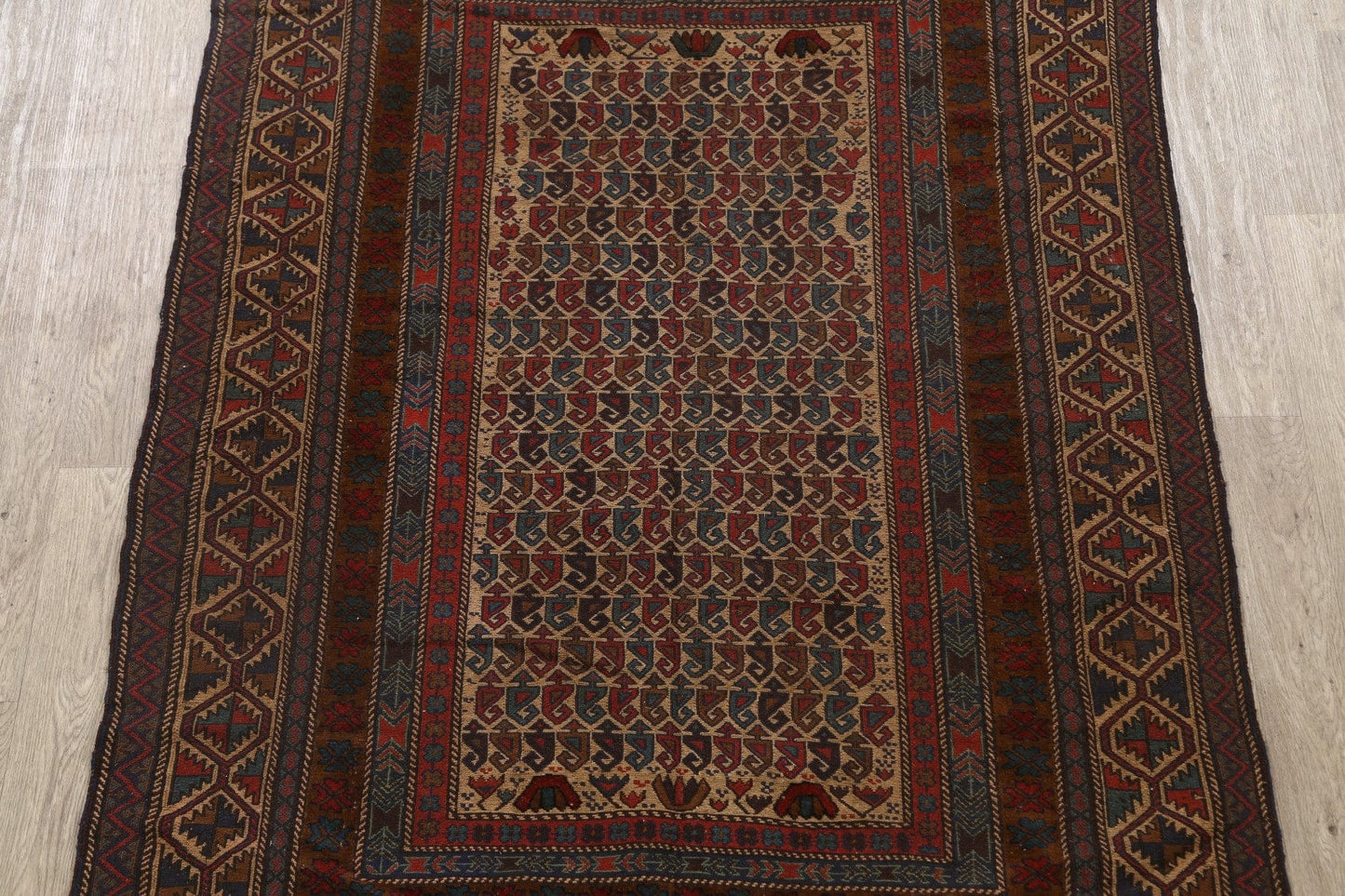 Tribal Geometric Sumak Oriental Area Rug 6x9