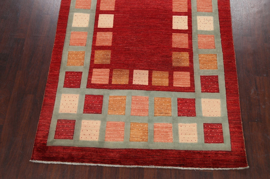 Geometric Modern Gabbeh Kashkoli Oriental Area Rug 7x10