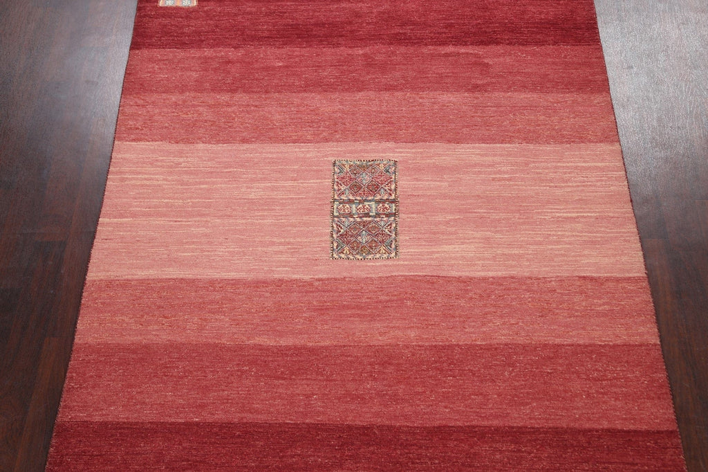 Modern Gabbeh Kashkoli Oriental Area Rug 7x9