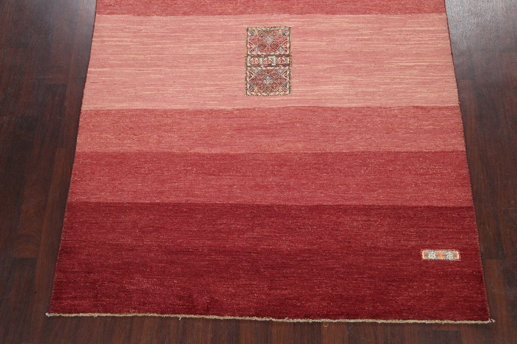 Modern Gabbeh Kashkoli Oriental Area Rug 7x9